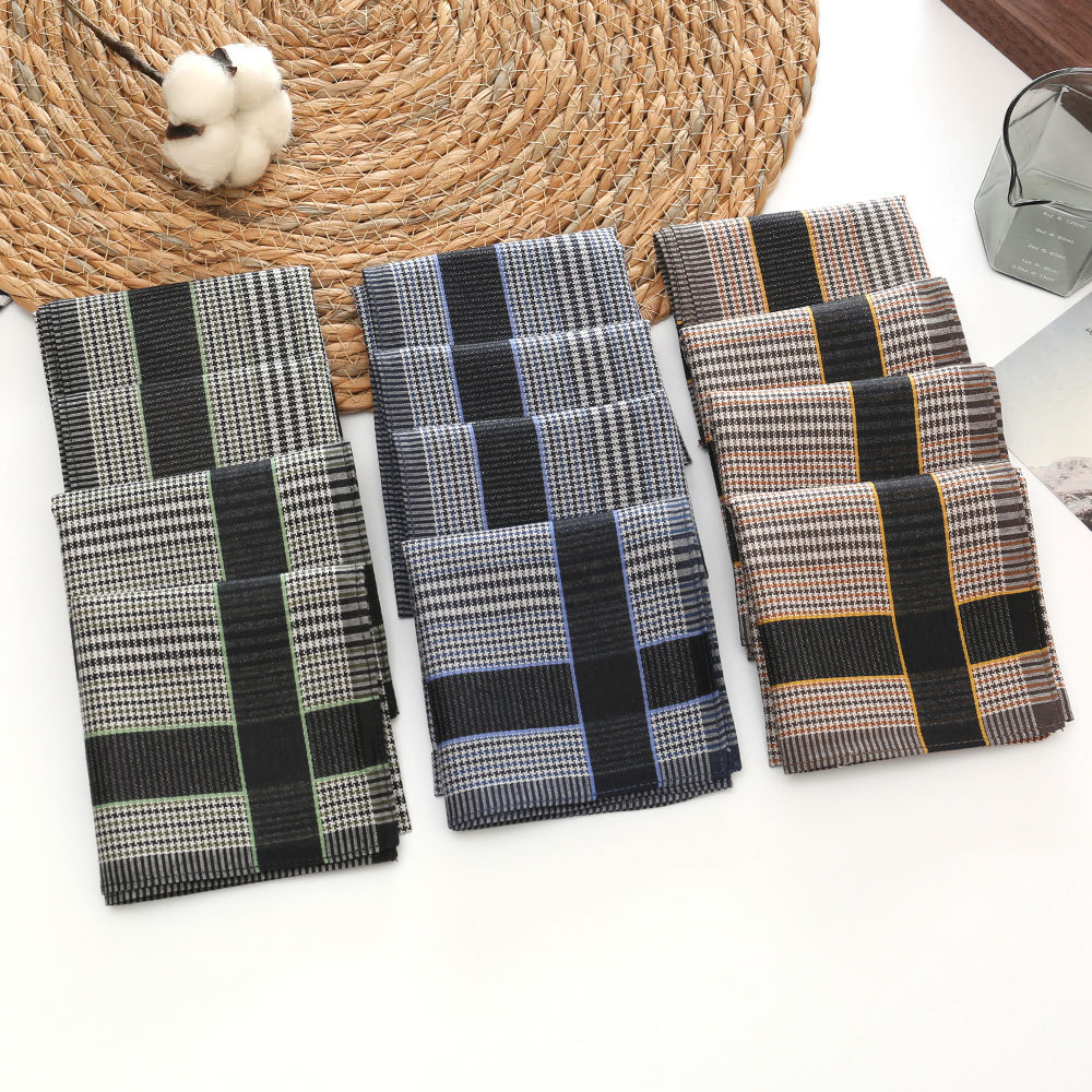 Handkerchief Cotton Men - 3/6/12 Buah Sapu Tangan Pria Katun