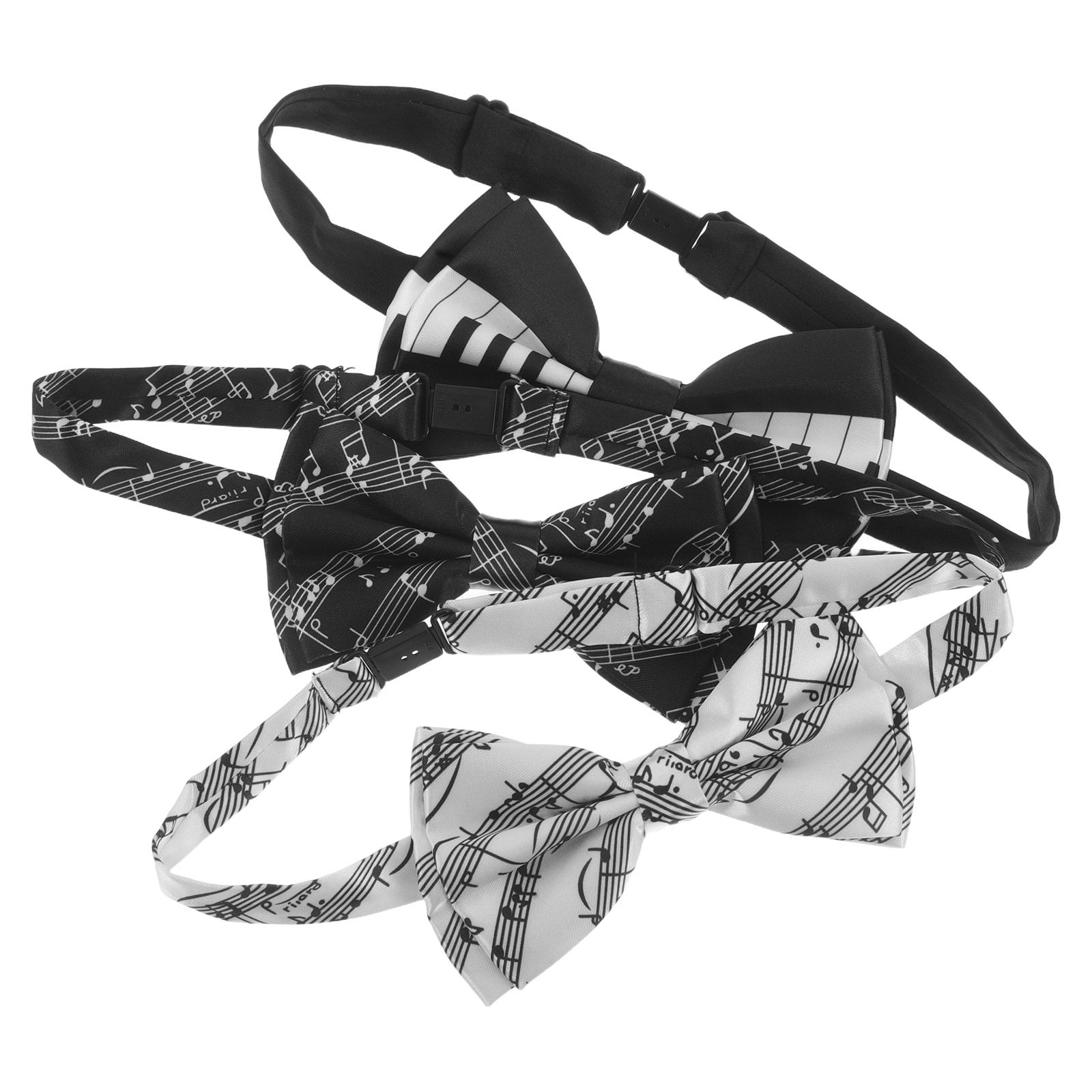 Bow Tie Pre Tied - 3pcs Dasi Kupu-Kupu Bertema Piano, Dasi
