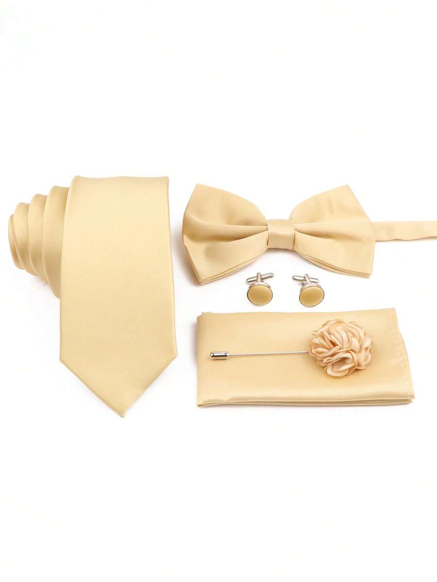 Pocket Square Set - SGIAWETA-5pcs/Set Set Dasi Pengiring Pria Warna