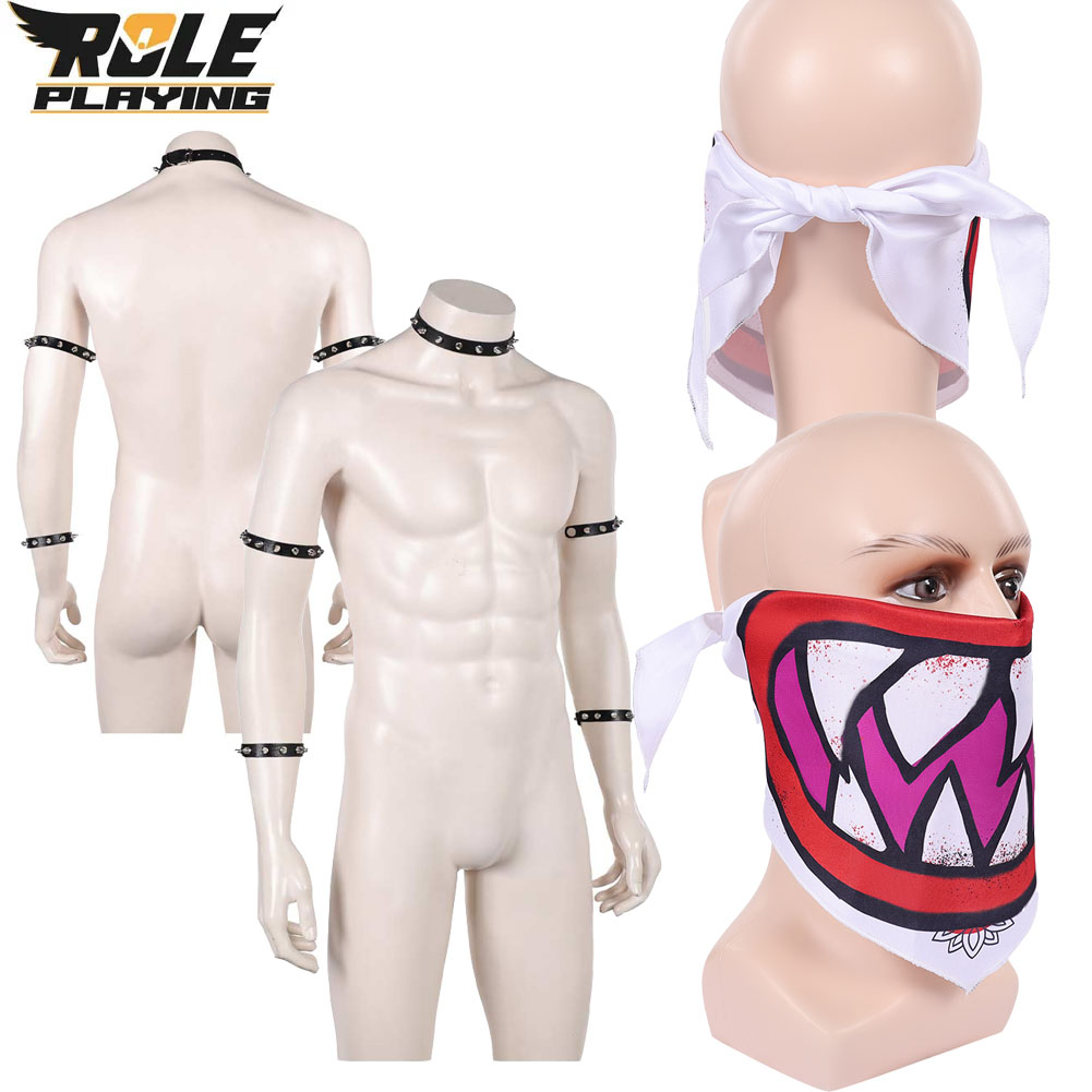 Ascot Neck Scarf - Bowser Jr Cosplay Syal Masker Gelang