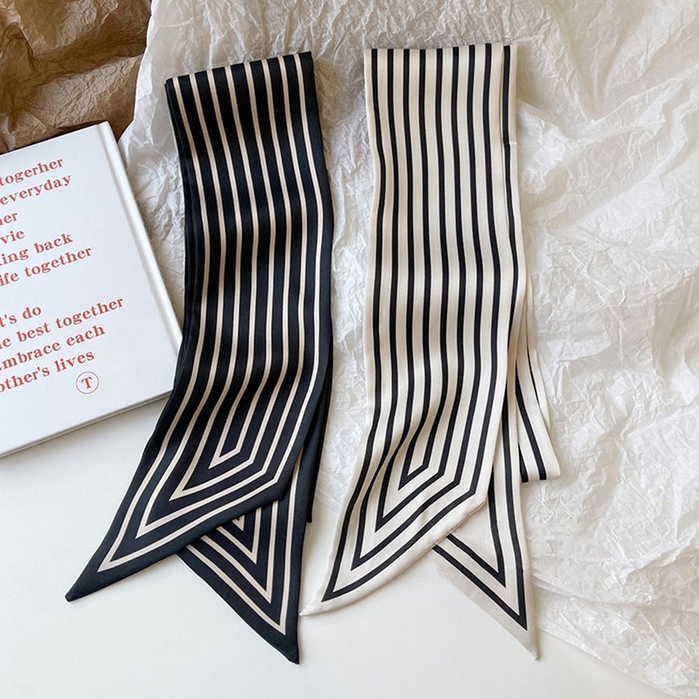 Syal Ikat Kepala Pita Dasi Sya - Silk Tie Striped ulasan dan harga