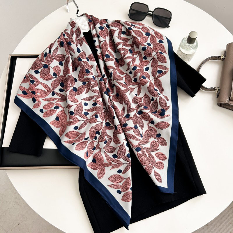 Syal Persegi 90cm Berkualitas  - Silk Neck Scarf ulasan dan harga