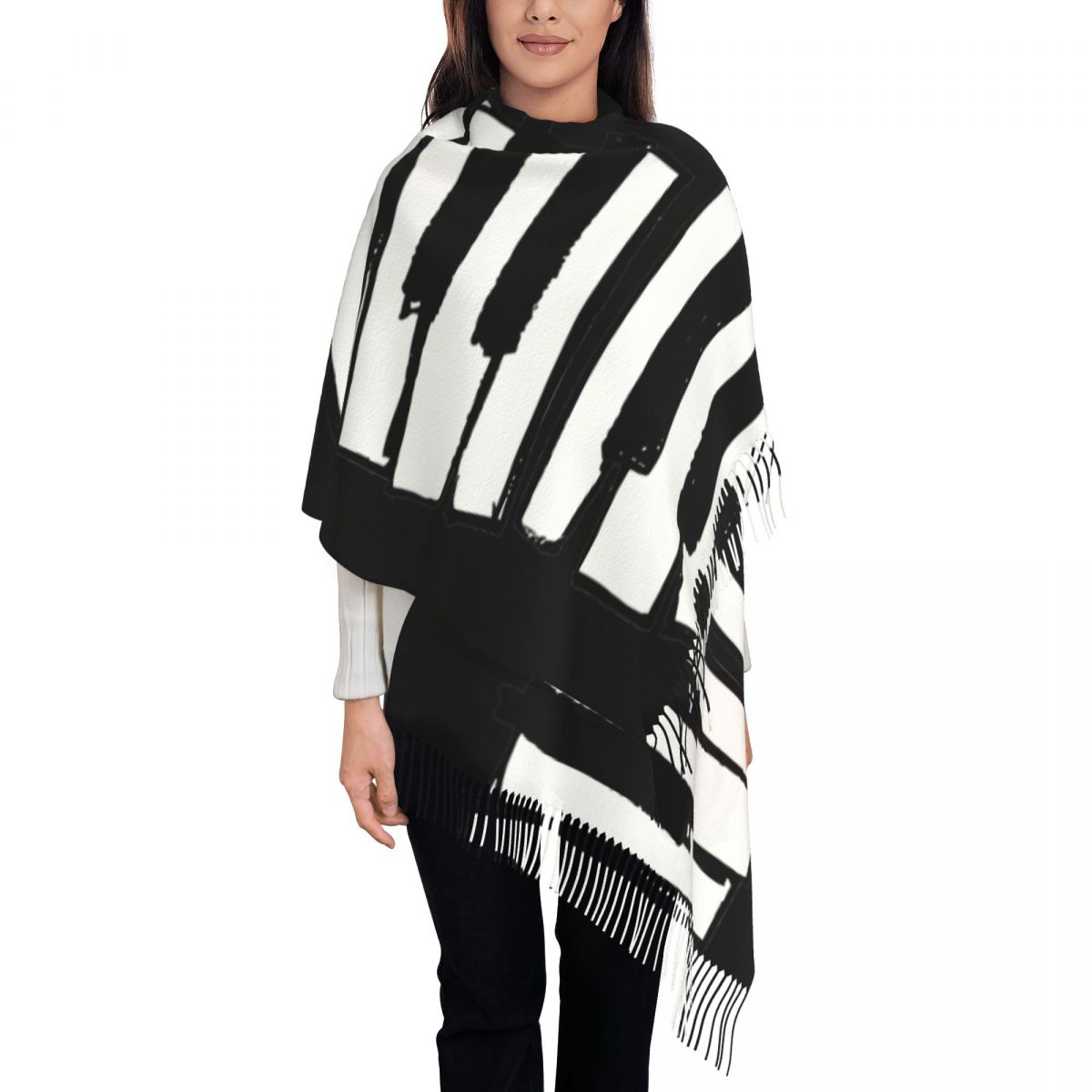 Selendang Piano Minimalis untu - Pashmina Wrap Large ulasan dan harga
