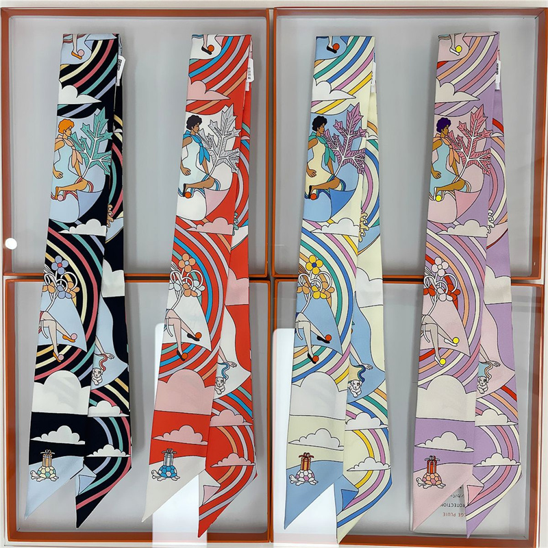 Syal Sutra Murbei 100% Wanita  - Ascot Neck Scarf ulasan dan harga
