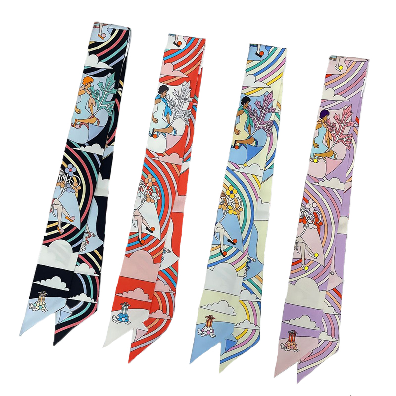 Syal Sutra Murbei 100% Wanita  - Ascot Neck Scarf ulasan dan harga