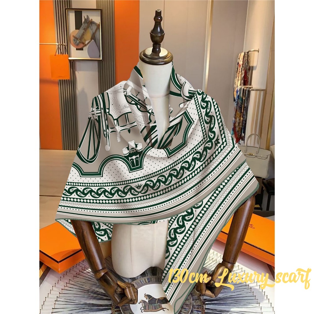 Syal persegi besar wanita syal - Silk Tie Striped ulasan dan harga