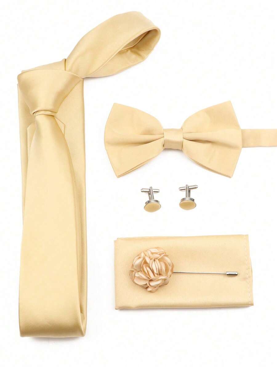 SGIAWETA-5pcs/Set Set Dasi Pen - Pocket Square Set ulasan dan harga