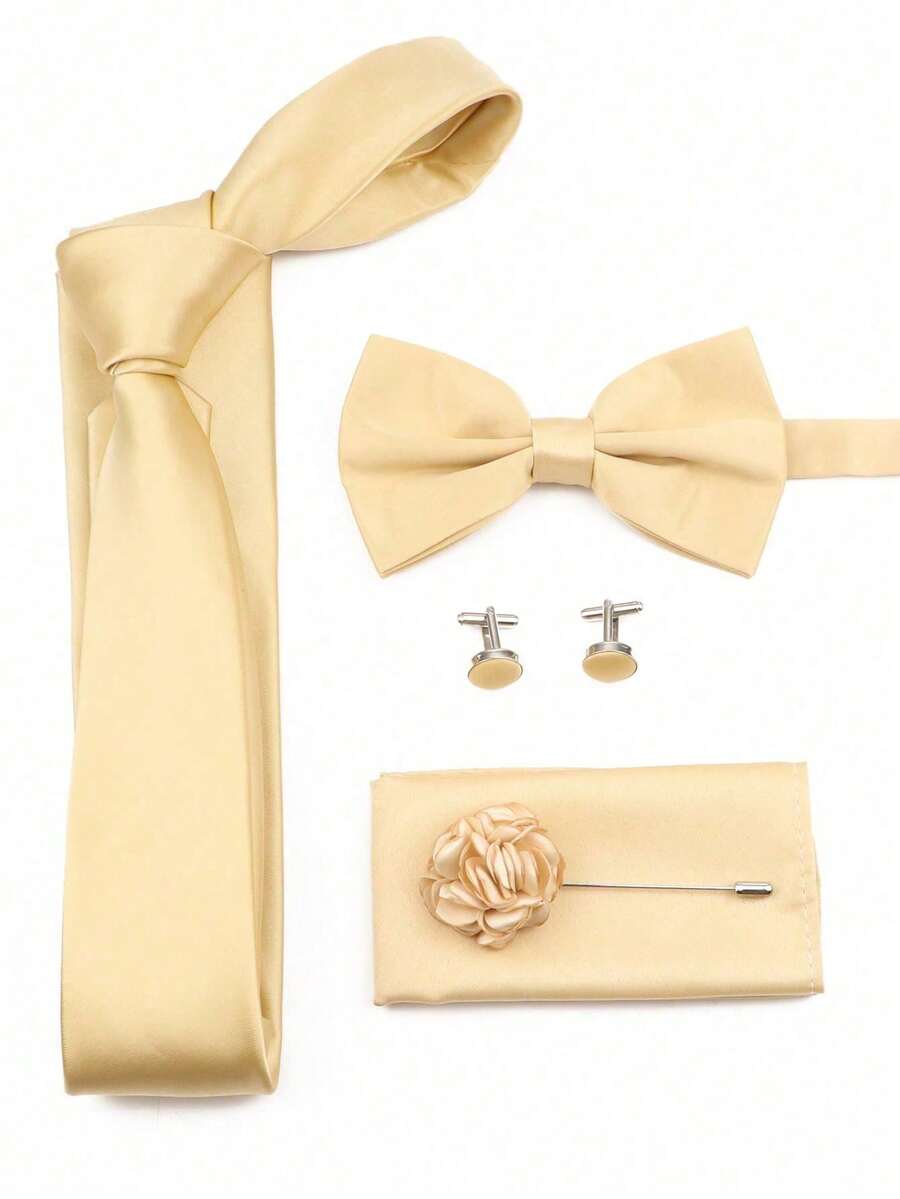 SGIAWETA-5pcs/Set Set Dasi Pen - Pocket Square Set ulasan dan harga