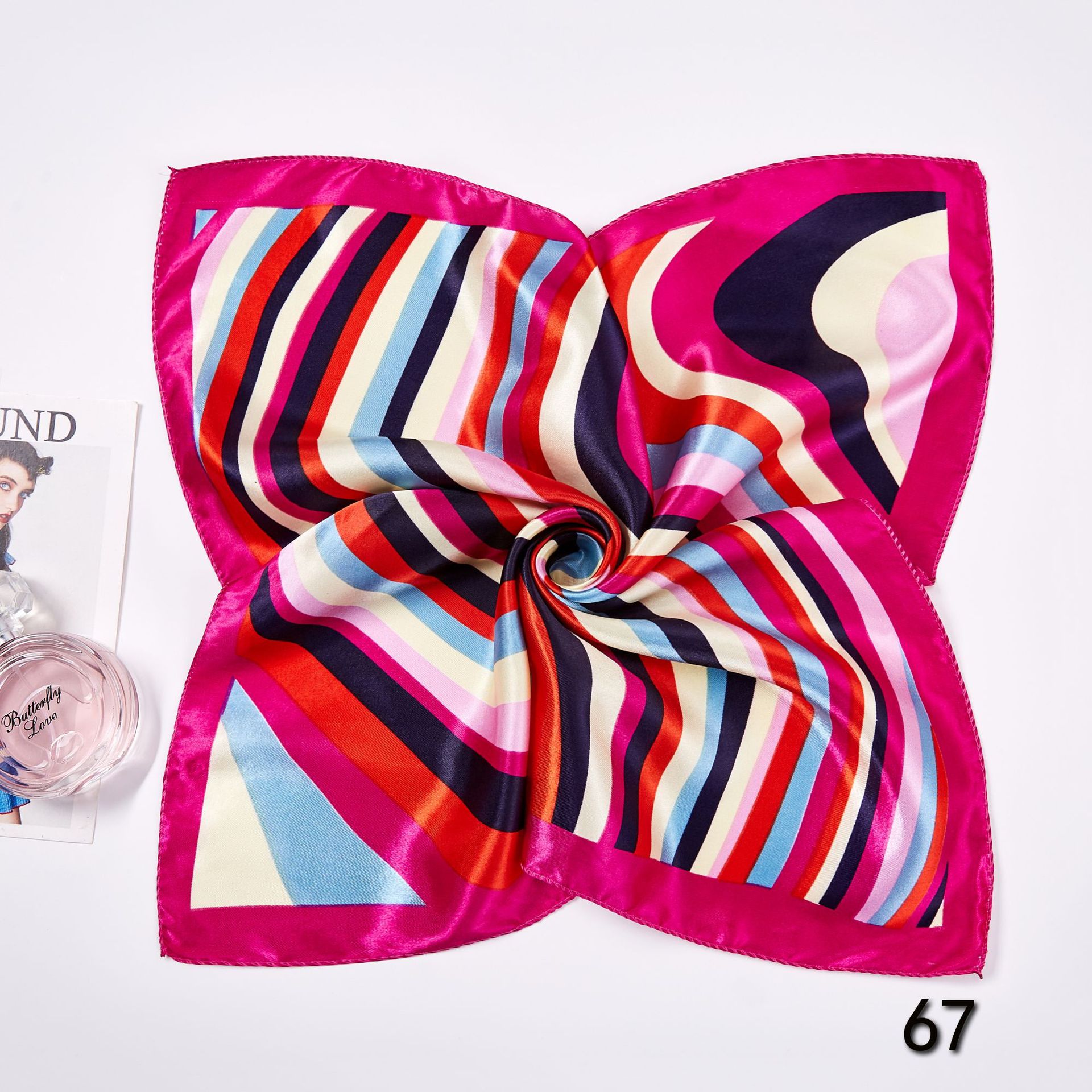 50*50cm syal syal sutra perseg - Silk Neck Scarf ulasan dan harga