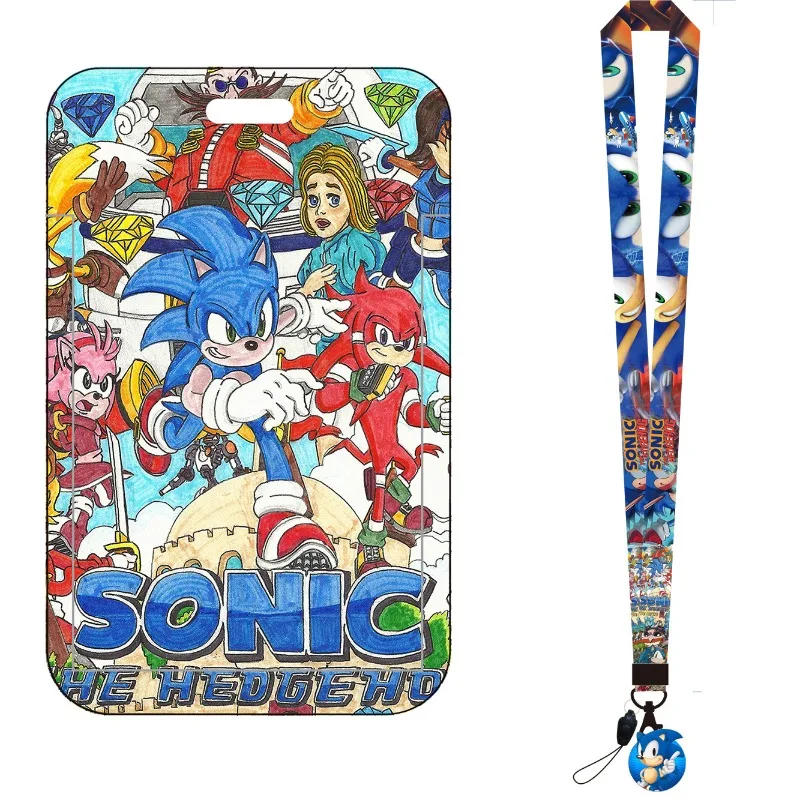 Tempat Kartu Bus Kartun Sonic, - Lanyard Badge Holder ulasan dan harga