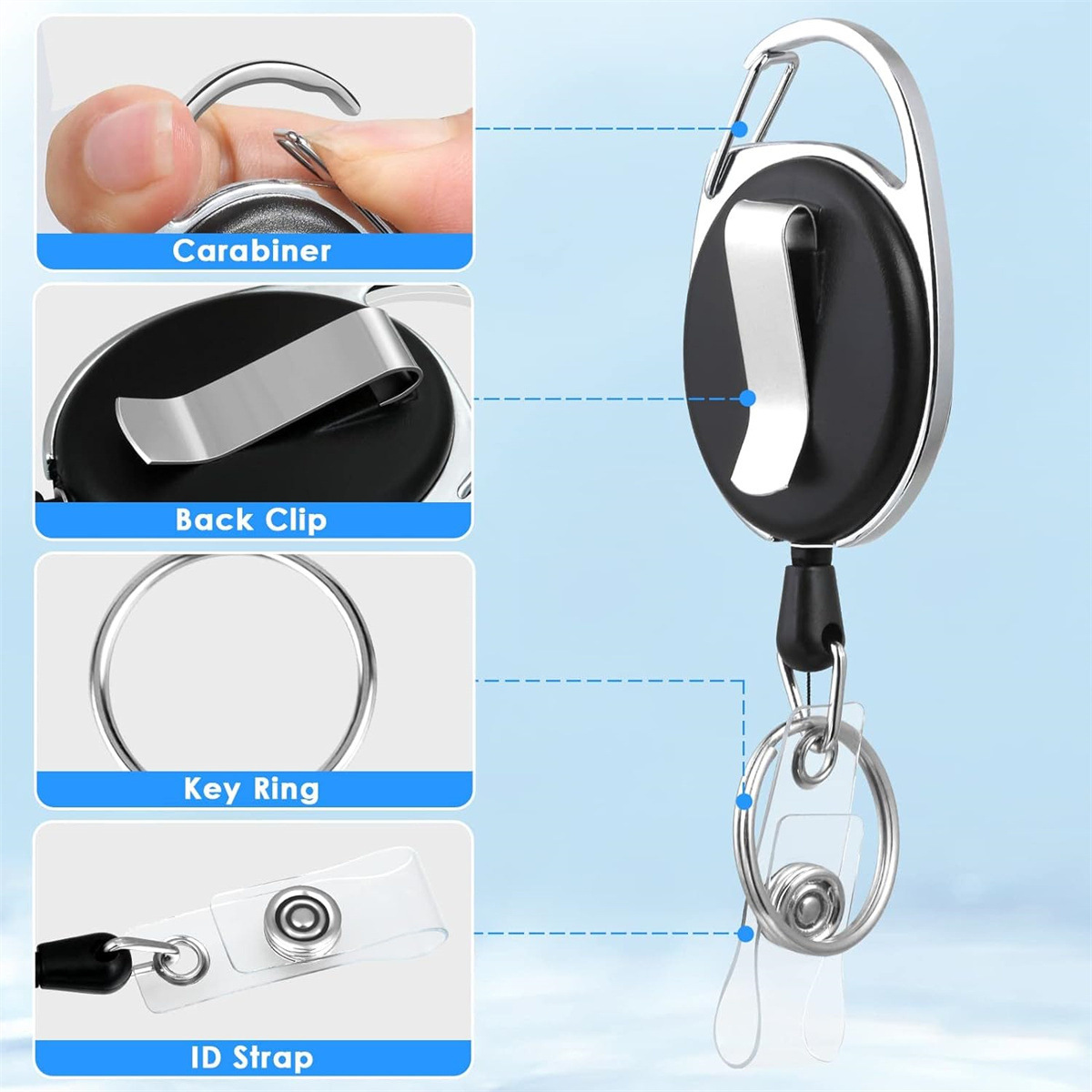 3 Buah Penyangga Kartu Identit - Lanyard Badge Holder ulasan dan harga