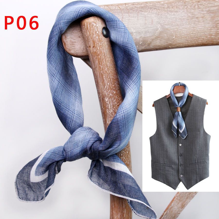 Syal persegi pria dengan kanci - Ascot Neck Scarf ulasan dan harga