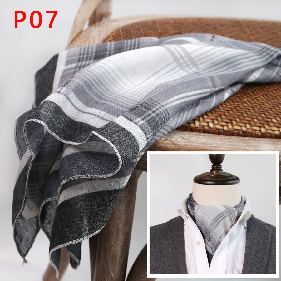 Syal persegi pria dengan kanci - Ascot Neck Scarf ulasan dan harga