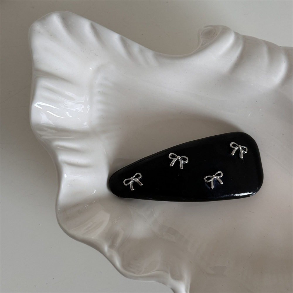 1 Buah Jepit Rambut Kulit Gaya - Tie Clip Silver ulasan dan harga