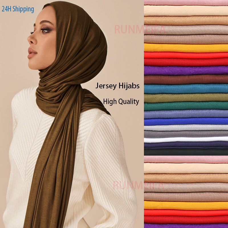 Syal Hijab Jersey Katun Modal  - Bandana Cotton ulasan dan harga