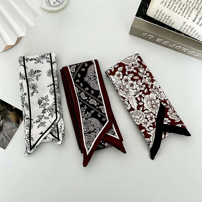 Selendang sutra tipis wanita,  - Silk Neck Scarf ulasan dan harga