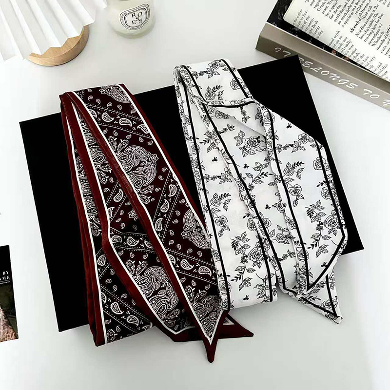 Selendang sutra tipis wanita,  - Silk Neck Scarf ulasan dan harga