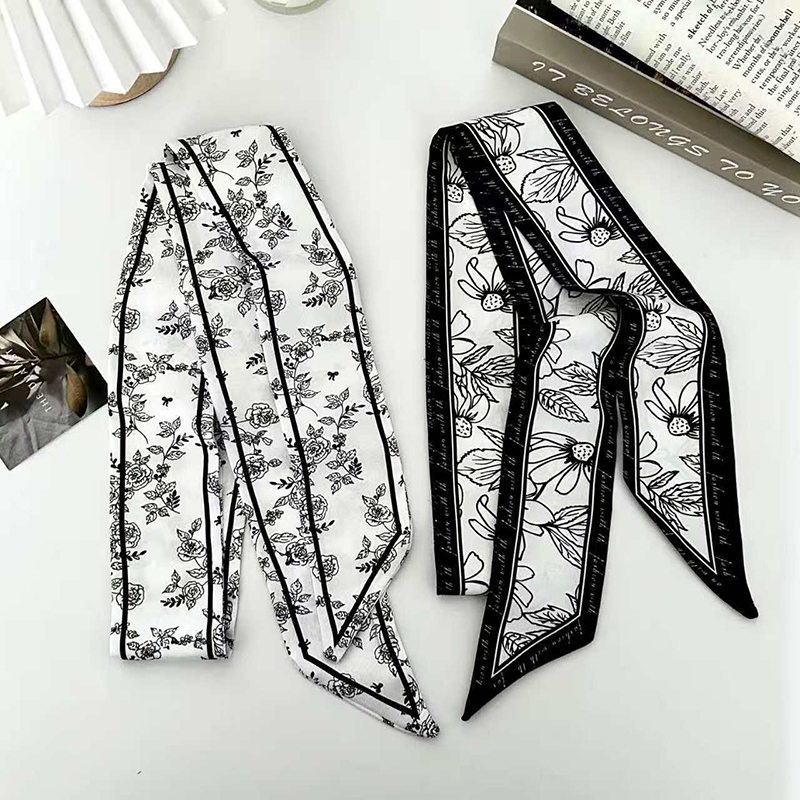 Selendang sutra tipis wanita,  - Silk Neck Scarf ulasan dan harga