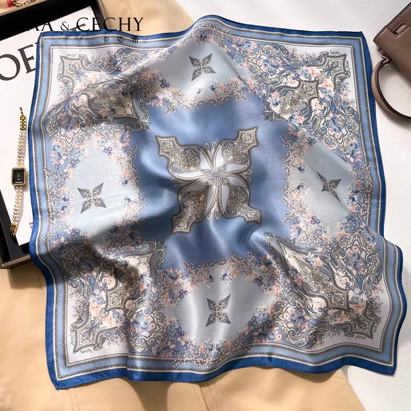 Syal Persegi Sutra Murbei 100% - Silk Neck Scarf ulasan dan harga