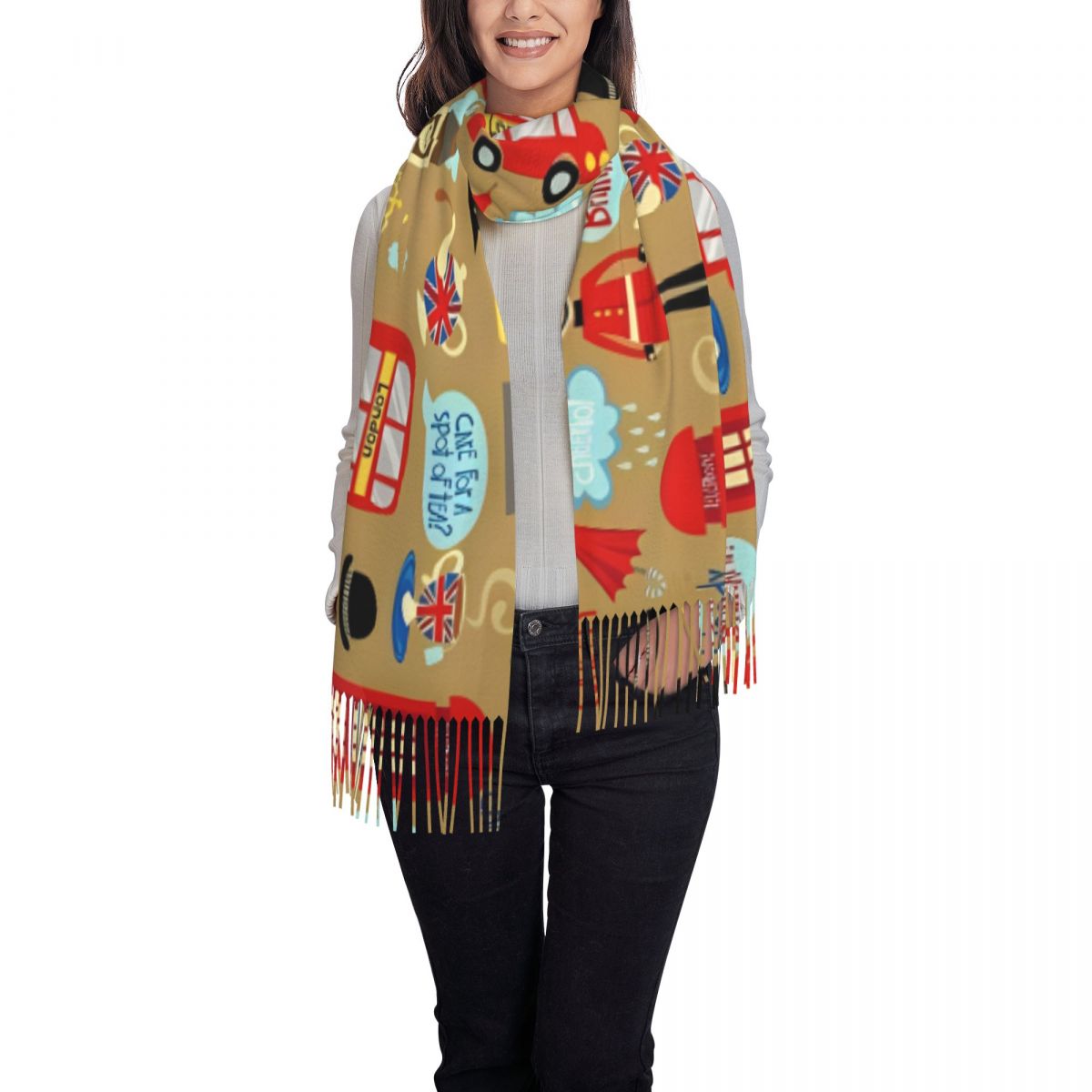 Selendang London Enchanted unt - Pashmina Wrap Large ulasan dan harga