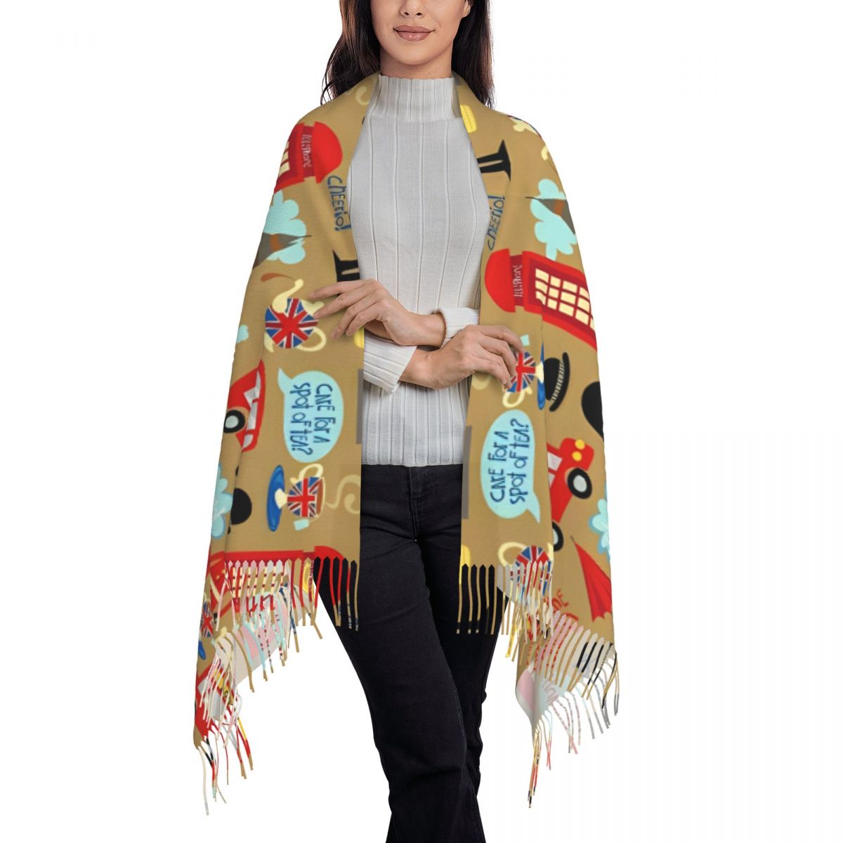 Selendang London Enchanted unt - Pashmina Wrap Large ulasan dan harga