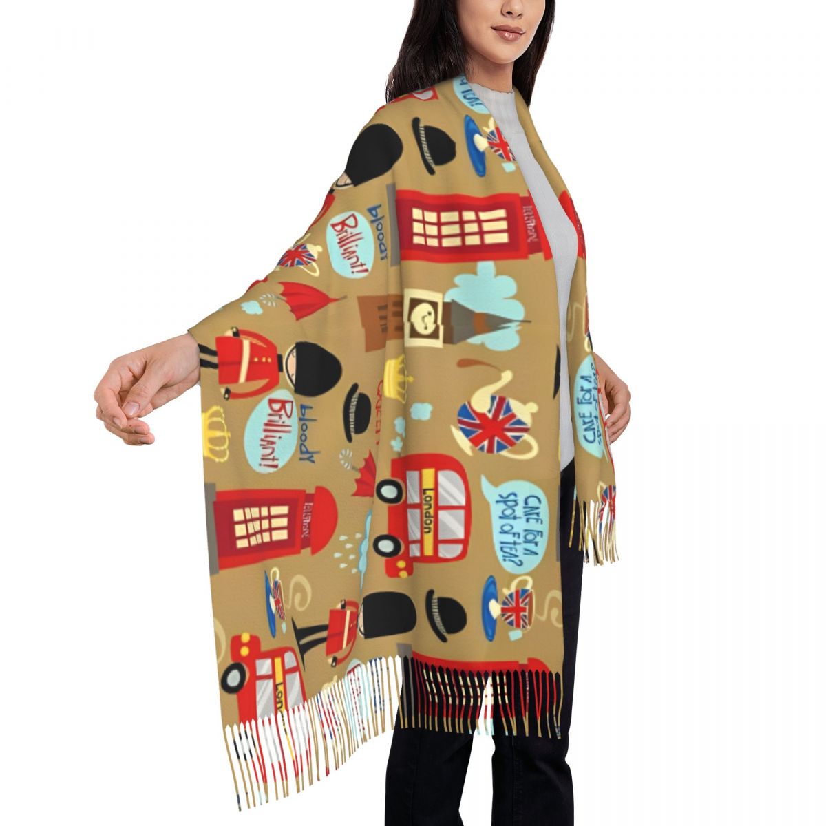 Selendang London Enchanted unt - Pashmina Wrap Large ulasan dan harga