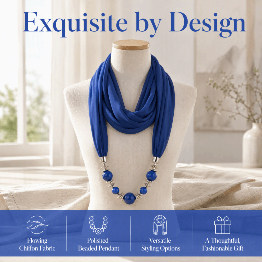 Kalung Syal Chiffon Fashion Wa - Infinity Scarf Knit ulasan dan harga